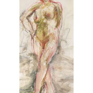 Female Nude Model posing at the Arizona Artist Guild